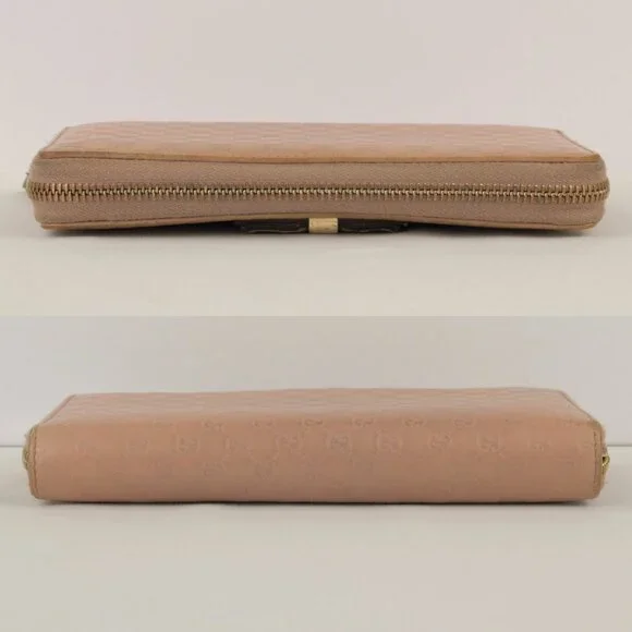 Gucci Micro Guccisima Bow Continental Wallet, Beige Pink, Leather - Picture 3 of 14